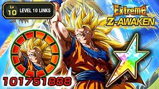 100% EZA TEQ LR SUPER SAIYAN 3 GOKU LEVEL 10 LINKS!!! Dragon Ball Z Dokkan Battle