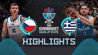 Czechia  vs Greece  | Highlights | FIBA EuroBasket 2025 Qualifiers