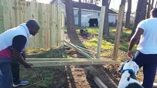 How to Remove a Fence Post using Your own body weight and some wood