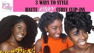 How To Style Kinky Extensions || Haute Kinky Hair