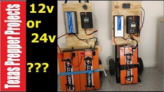 24v 5.1kw battery solar generator system.  #diy #solar #prepper Texas Prepper Projects