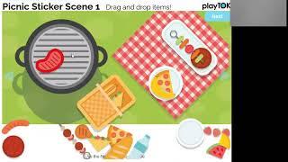 DEMO: playTOK BBQPicnic Sticker Scene on Boom Learning