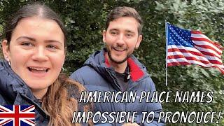 British People Try Pronouncing American Place Names! | American vs British