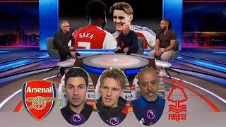 MOTD Arsenal vs Nottm Forest 3-0 Odegaard Comeback - Arsenal Win Mikel Arteta Crazy Reaction