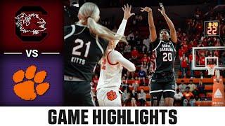 South Carolina vs. Clemson Game Highlights | 2024-25 ACC Women's Basketball