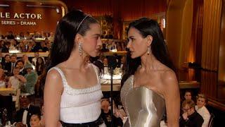 Demi Moore & Margaret Qualley Present Best Television Male Actor – Drama Series | 82nd Golden Globes