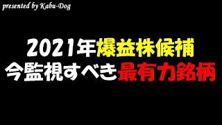 【2021年爆益株候補】株価高騰狙いの今監視すべき最有力銘柄
