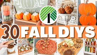 30+ Fall Dollar Tree DIYS & Crafts to make your home COZY! (easy, $1 diys) Fall Decor 2024