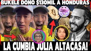 BUKELE SE SACÓ 134MIL DOLARES y los regaló a Honduras | la CUMBIA de JULIA EVELYN EXITO NAVIDEÑO!!