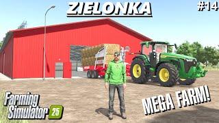 BALING & STACKING 900,000 LITERS OF STRAW! | Zielonka | Farming Simulator 25 | FS25 Timelapse #14