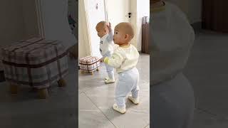 Cute twins PK dance #brotherheart #cute #brothersbyheart #funny #babybrother #cutebaby #sweetheart