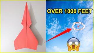 Paper Planes 1000 FEET!! How To Make Paper Plane 2024 Flies away