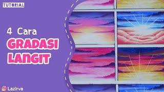 Cara mewarnai gradasi langit dengan Greebel Oil Pastel (untuk lomba!) | lazirva