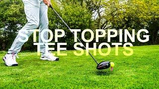 DO YOU TOP YOUR GOLF TEE SHOTS? If yes, this will fix it