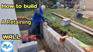 How to build a block retaining wall  