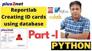 Creating SQLite database table in Colab platform with data and image to create PDF ID cards