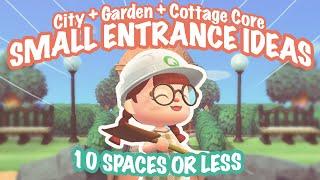 CITY GARDEN COTTAGE CORE SMALL ENTRANCE IDEAS  10 SPACES OR LESS | Animal Crossing New Horizons