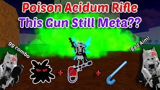 The Poison Acidum Rifle Damage Powerfull With Dark + Soul Cane + GH Blox Fruits Bounty Hunting 30M