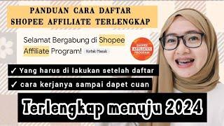 100% BERHASIL CARA DAFTAR SHOPEE AFFILIATE TERBARU MENUJU 2024 & TERLENGKAP LANGSUNG DI TERIMA