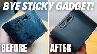 Fix Sticky Rubber on Gadgets