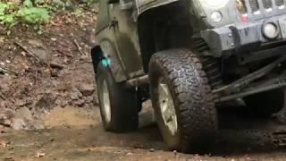 Slow-Motion Jeep JK Offroad Flexing! (tire deflection, suspension, drivetrain, & brakes)