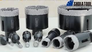 SHDIATOOL Vacuum Brazed Diamond Drill Core Bits with Box 5/8-11 Thread for Granite Marble Ceramic