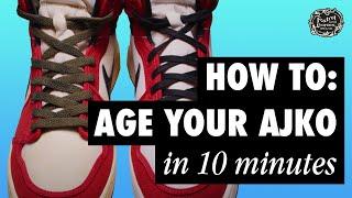 How To Age Nike Sneakers In Just 10 MINUTES (AJKO)