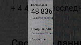 48 836 подписчиков на утро 18.05.2025