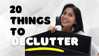 20 things to declutter || Minimalism Indonesia