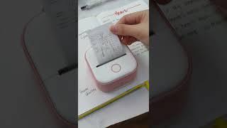 Take notes with a mini printer that doesn’t use ink!#study #studywithme #studyvlog #phomemo #fyp