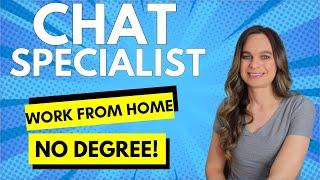 CHAT Specialist Work From Home Job Hiring Now USA Only! No Degree Required | Great Benefits