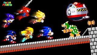 What If All Sonic Forms Characters Game Fight MARIO ENEMIES!
