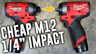 Milwaukee M12 Hex to 1/4" Impact Conversion