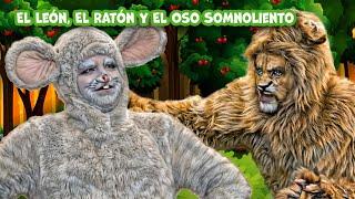 El León, El Ratón y El Oso Somnoliento | Cuentos infantiles para dormir en Español