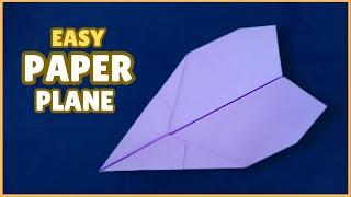 How to Make a Paper Plane That Glides For a Long Time - Origami Paper Plane Glider Easy