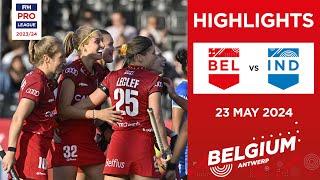 FIH Hockey Pro League 2023/24 Highlights | BEL v IND (W) | Match 1