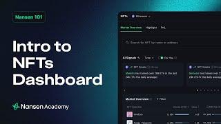 Intro to NFTs Dashboard for Beginners - Nansen 101