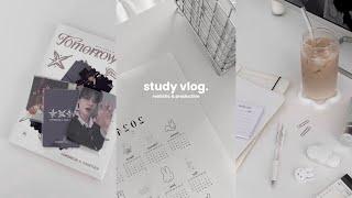 UNI vlog 彡: staying organized, uni outfits, txt album, productive studying, healthy habits,boba run