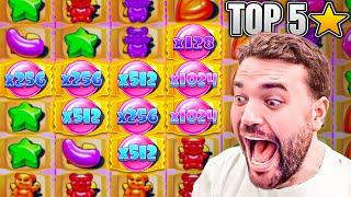 INSANE 18,000X ON SUGAR RUSH 1000 | TOP 5 RECORD WINS OF THE WEEK!