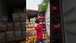 Khui cont hàng cầu nâng 2 trụ, cầu nâng cắt kéo, máy cân chỉnh thước lái phục vụ khách hàng
