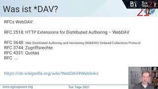 WebDAV, CalDAV, CardDAV? Synchronisation und Datenaustausch über das Web