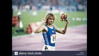 Heike  Drechsler  200m  WORLD  RECORD  21.71  Stuttgart  European  Championships, Neckarstadion.