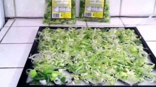 Dehydrating Leeks