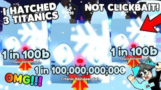 1 in 5 QUINTILLION!  HOW I HATCHED 3 TITANIC REINDEER CATS *NOT CLICKBAIT* in Pets GO!