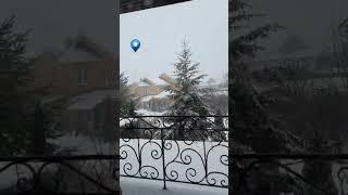 #snowstorm during #springtime  in Istra #russia