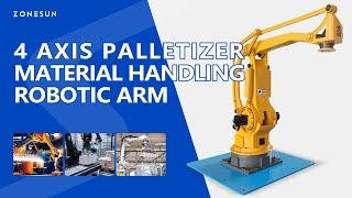 ZONESUN Industrial Articulated Robot 4 Axis Palletizer Material Handling Robotic Arm