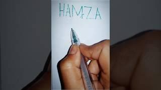 how to draw hamza name logo easy#shotrs #viralshorts ##logo #hamza #name #art