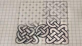 Celtic X Knot with Chains: Start To Finish