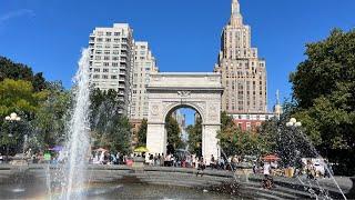 New York City LIVE Manhattan Greenwich Village First Day Fall 2024