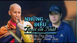 Ca khúc hay nhất về sư Thích Minh Tuệ | Những Điều Tuyệt Vời Nhất | Thanh Tùng Cover